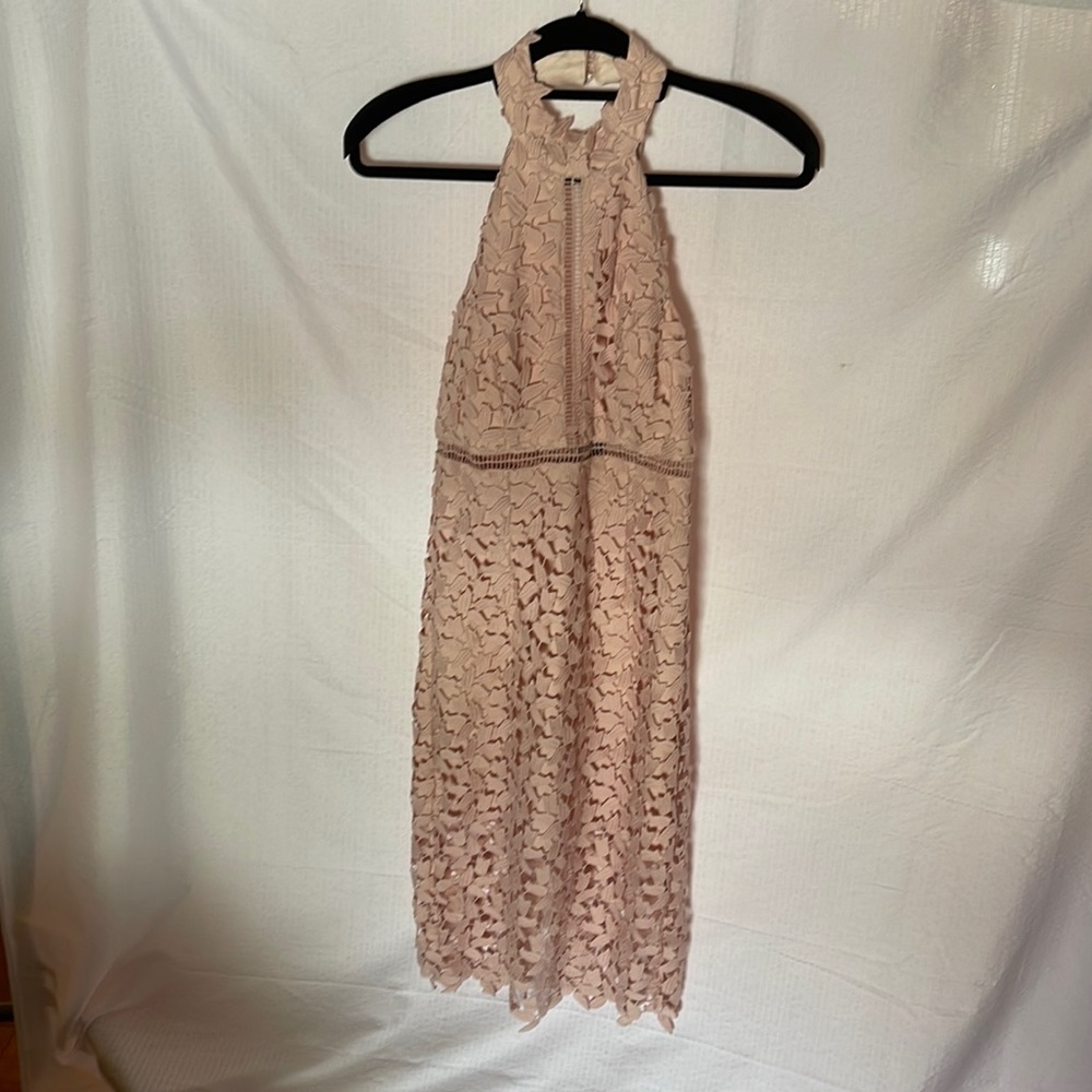 Bardot Floral Halter Dress Sz XS/4 Pink